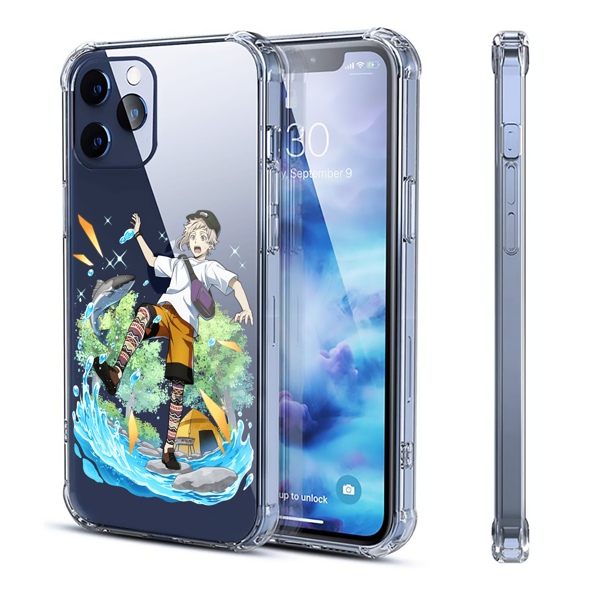 （画像用） 文豪ストレイドッグス Bungo Stray Dogs 【iPhone 12シリーズ対応】透明スマホケース（クリアソフトケース）